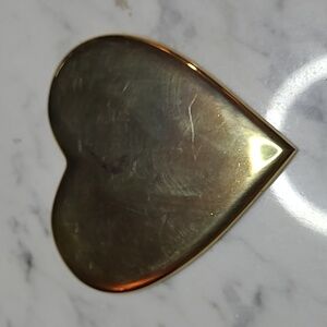 Gold Plated Heart Paper Weight G::48 (111)
